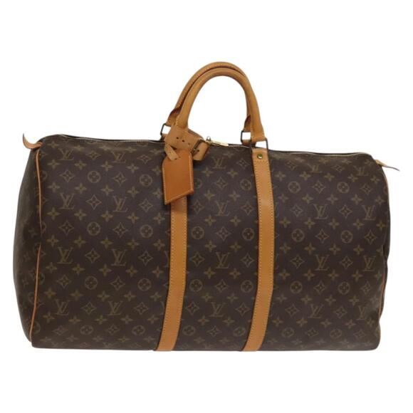 LOUIS VUITTON Monogram Keepall 55 Boston Bag M41424 - Picture 1 of 16